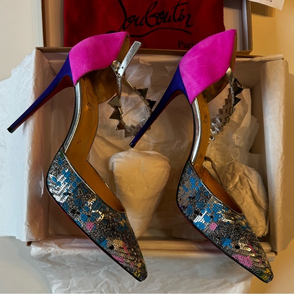 Christian Louboutin hard to find Panill Splash 100. Size 40. Only worn once. - Picture 5 of 9